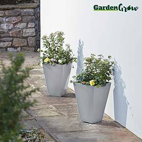 Garden Grow Set of Two Large Modern Planters